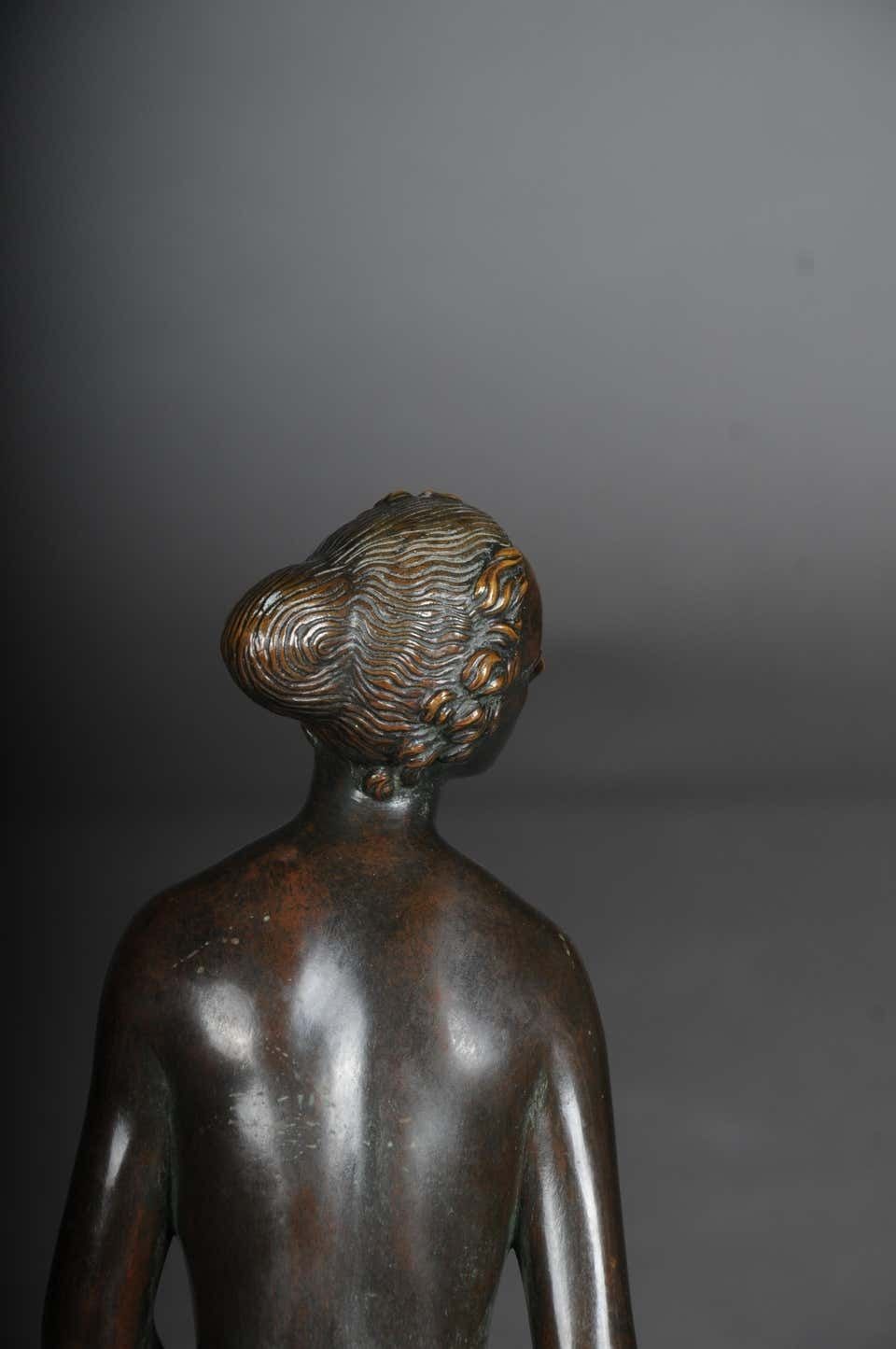 Home Decor Bronze Artist Figure "Naked Woman" By Max D. Hermann Fritz photo
