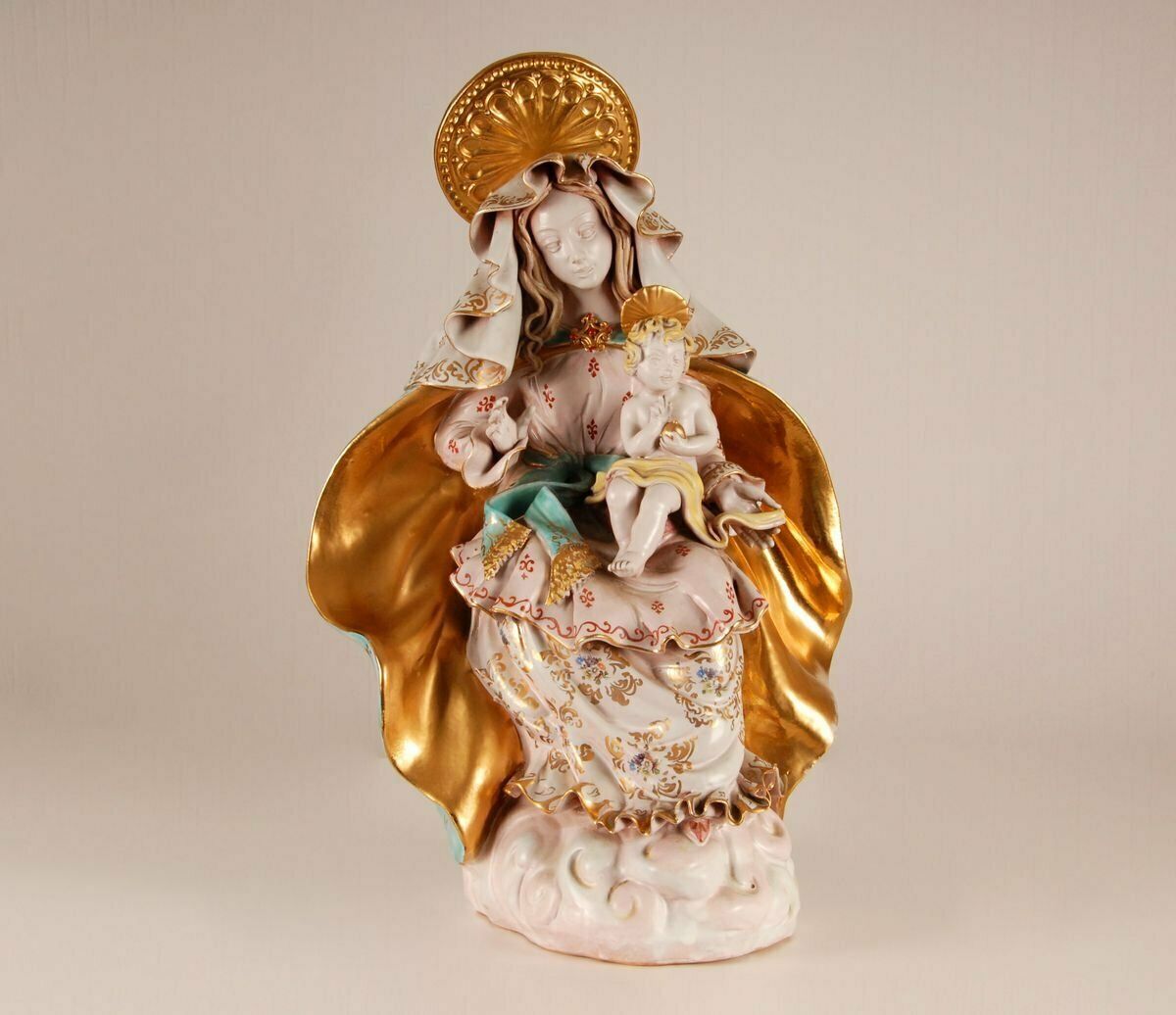 Mid Century Italian Madonna & Child Sculpture By Eugenio Pattarino, 1960s photo 1010.0