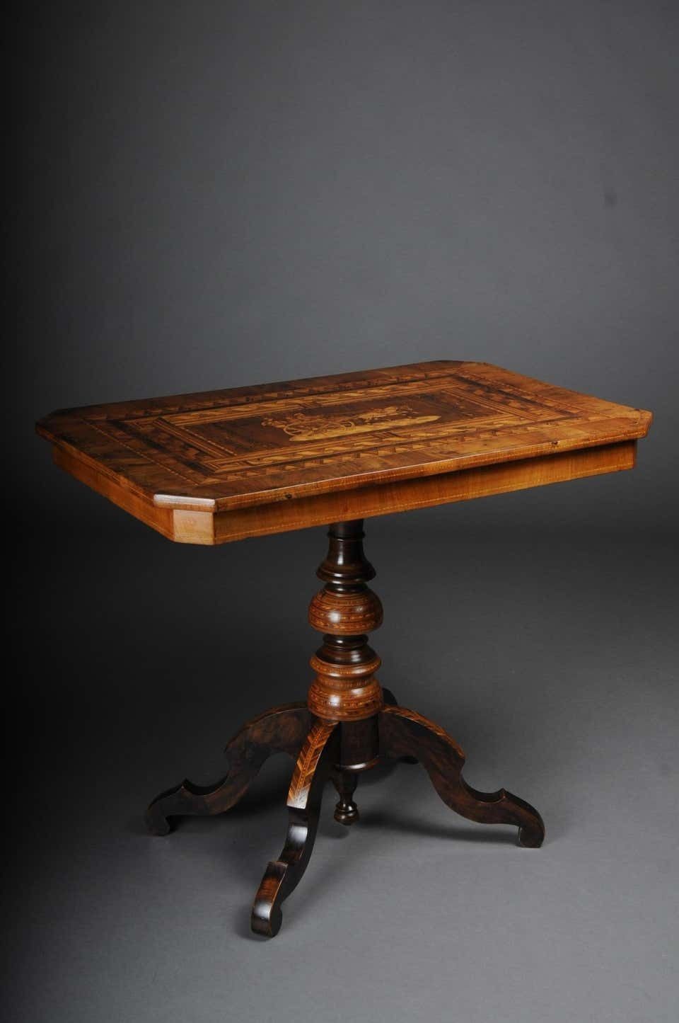 Antique Inlaid Table South German / Italy, Circa 1845 photo 2741.0