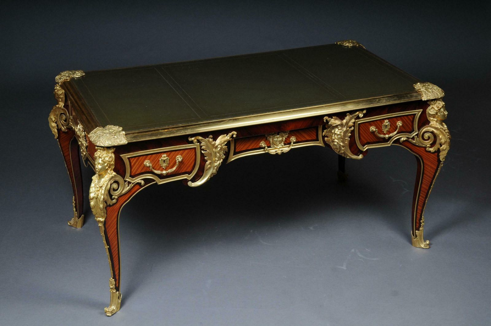 20th Century Imperial French Bureau Plat Or Desk By Charles Boulle photo Furniture