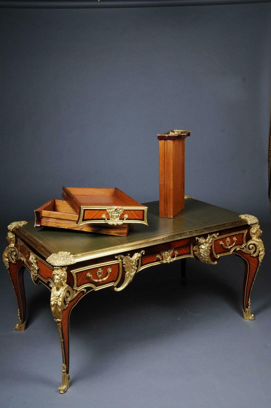 photo buy 20th Century Imperial French Bureau Plat Or Desk By Charles Boulle