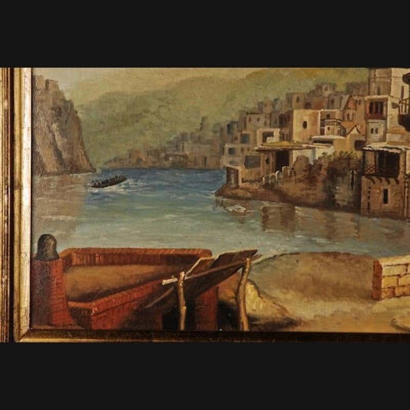 20th Century Oil Painting Oriental Scene Architecturally Finely Designed Mosque photo furniture