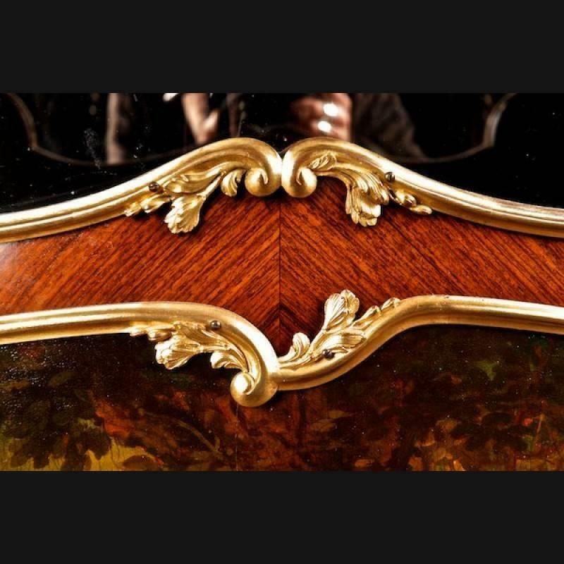 photo for sale 19th Century Napoleon III Style Kingwood Vernis Martin Paul Sormani Vitrine