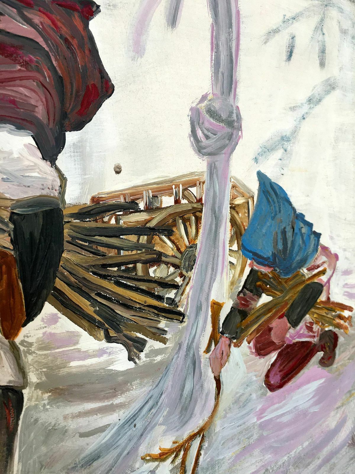 Retro Painting / Oil On Cardboard photo buy