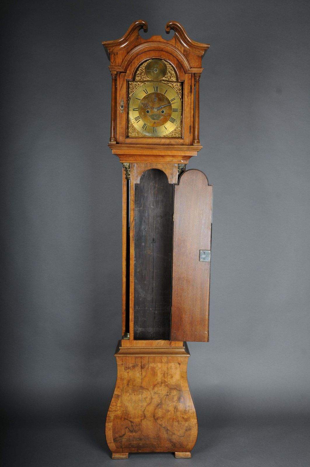 photo buy Beautiful Antique English Grandfather Clock, Oak, 19th Century
