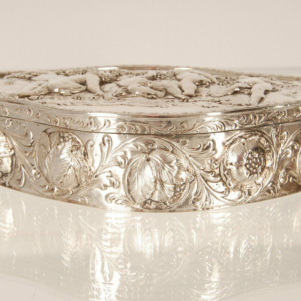 Antique German Jewelry Box In Silver From J.D.Schleißner & Söhne photo vintage