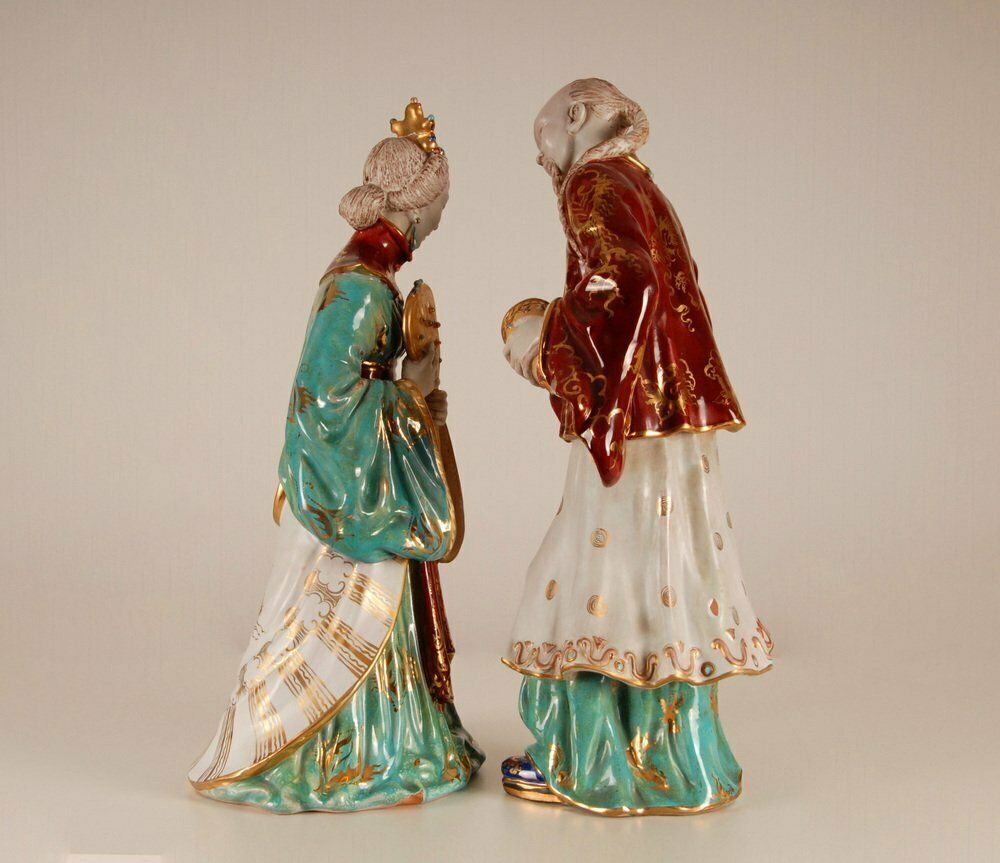 Vintage Italian Ceramic Figures By Eugenia Pattarino, 1960s, Set Of 2 photo vintage