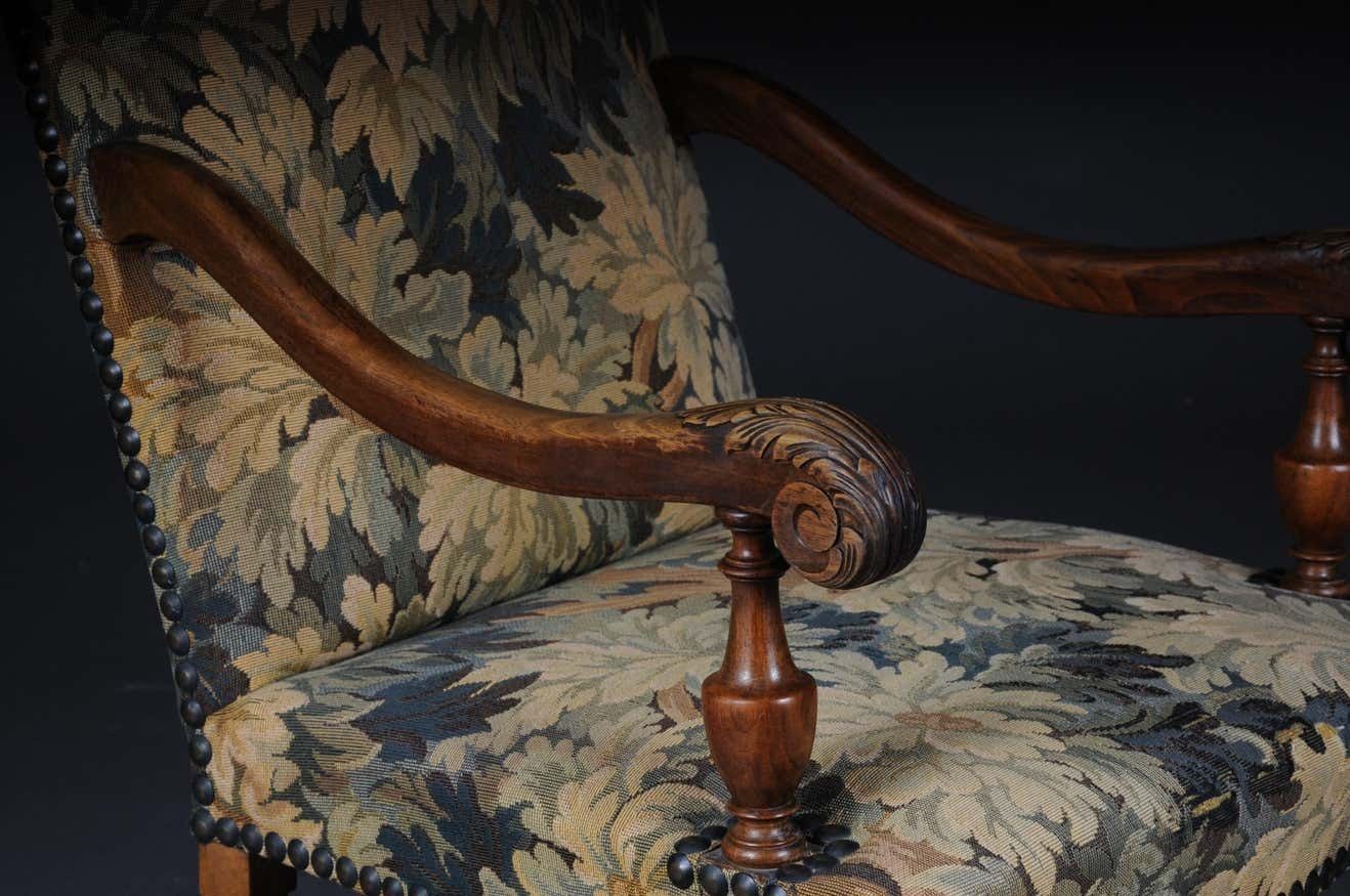 photo furniture Beautiful Neo Renaissance Tapestry Armchair, Circa 1900