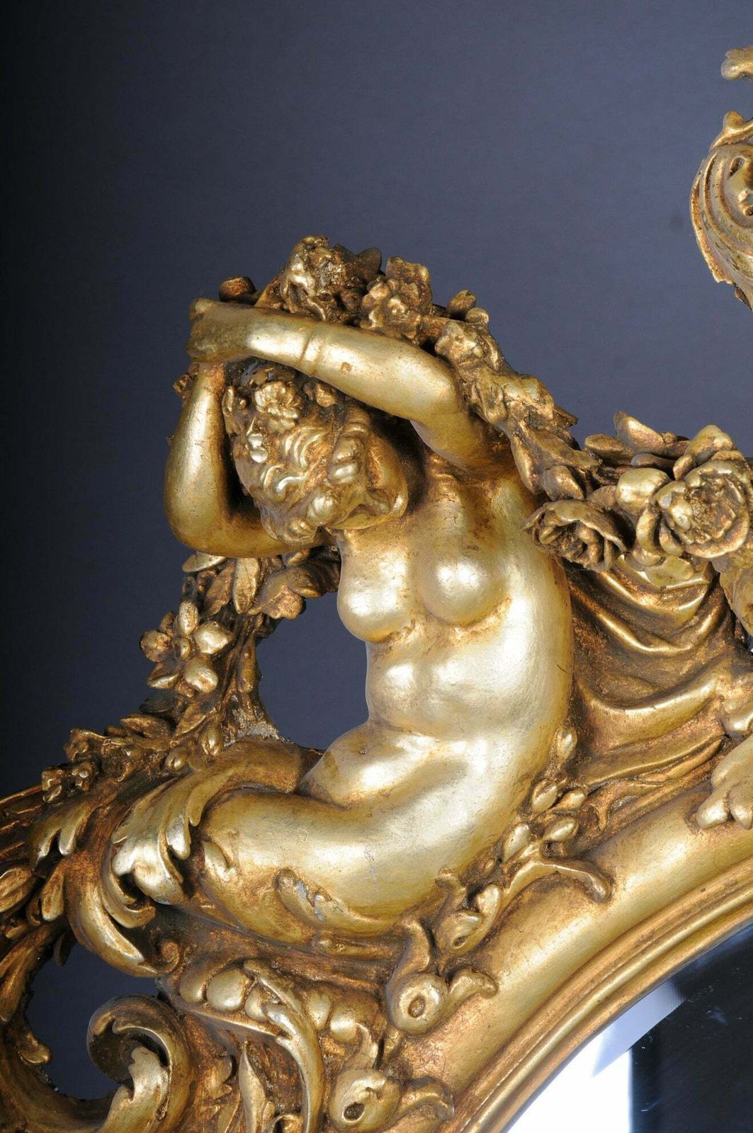 Royal And Monumental Gilded Wall Mirror After F. Linke Paris photo buy