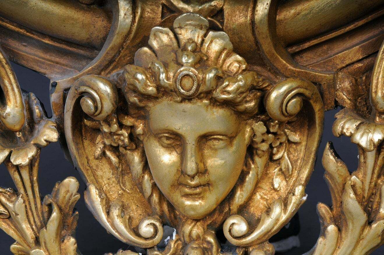 Home Decor Royal And Monumental Gilded Wall Mirror After F. Linke Paris photo