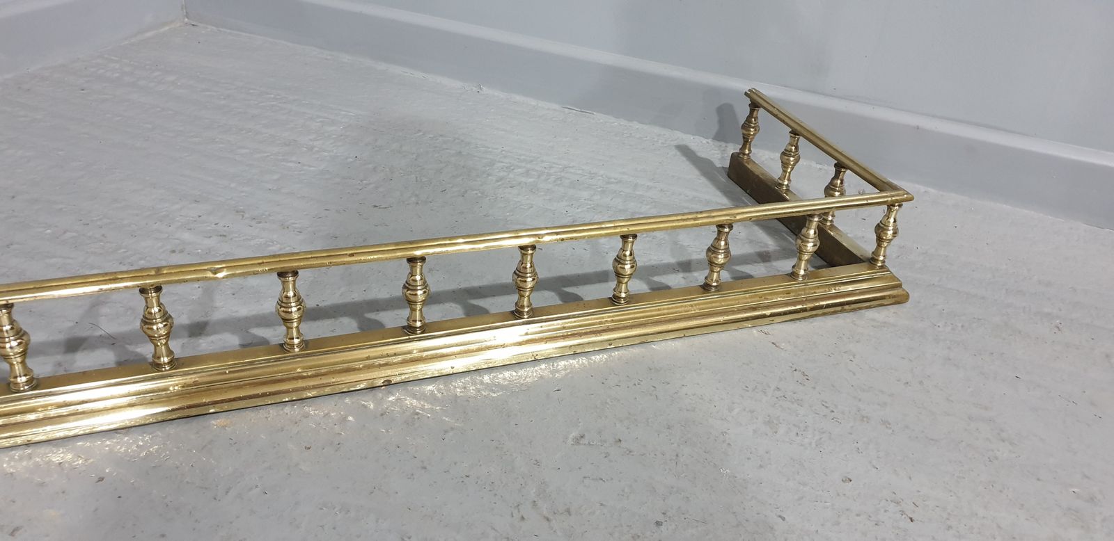 Very Good Victorian Brass Fender photo Home Fixtures