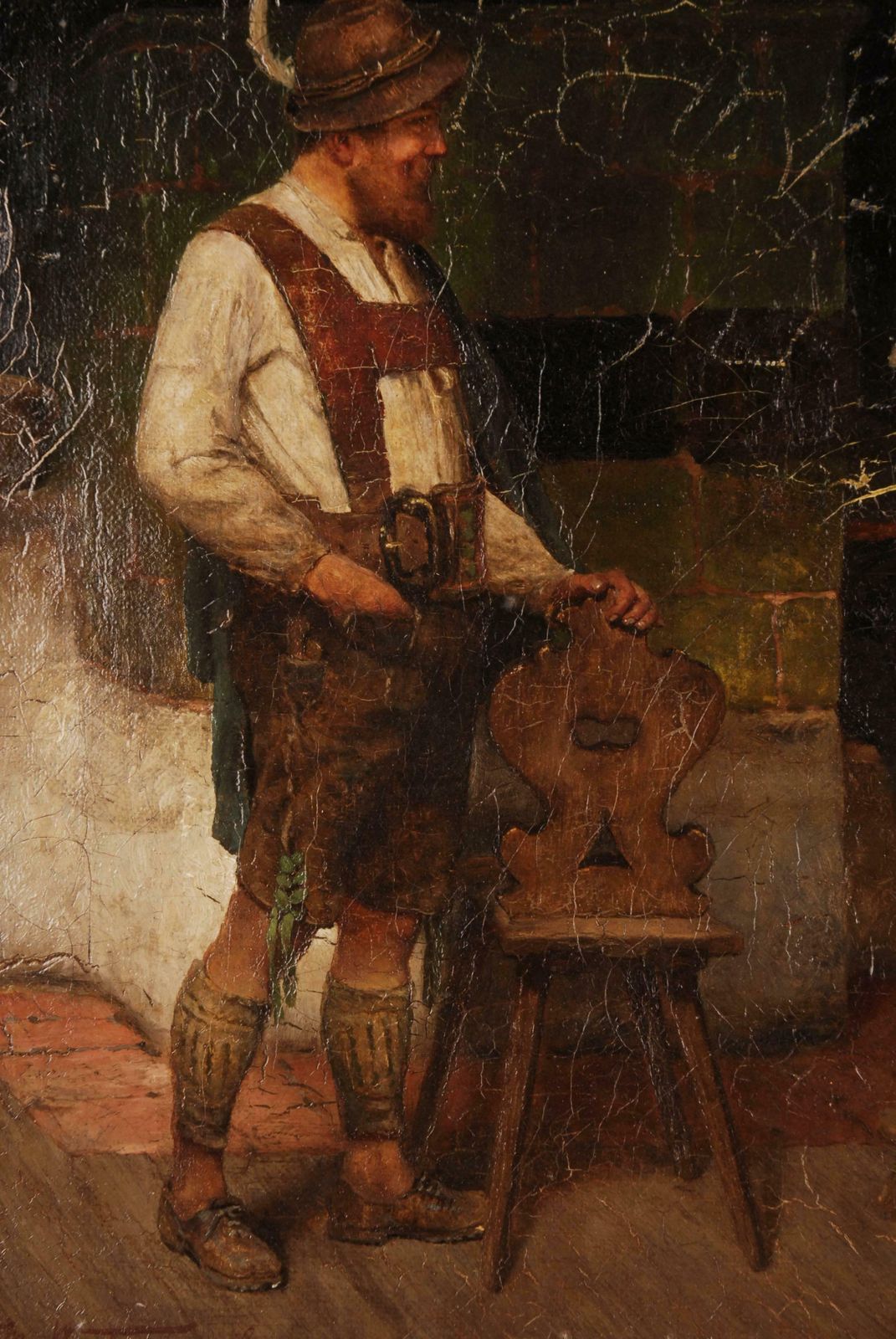 19th Century Oil Painting By M. Wachsmuth 1859 1912 photo Art