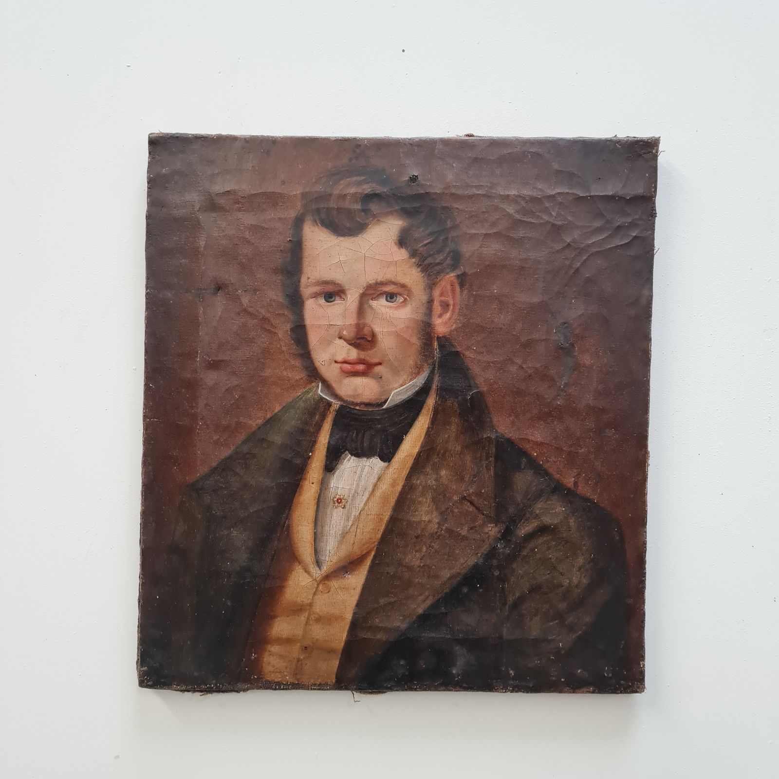 Georgian Oil Painting Of Gentleman