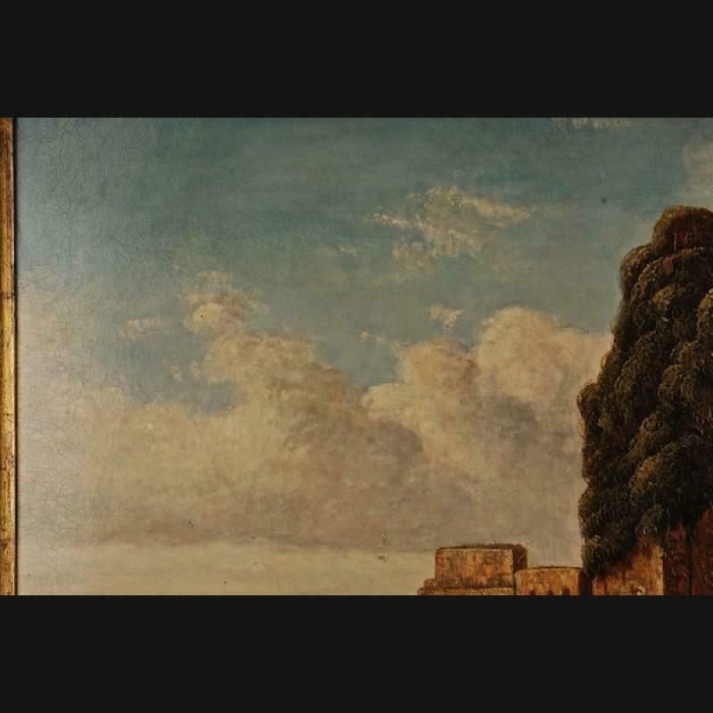 20th Century Oil Painting, Before The Fonatana The Porta Fulba photo 801.0