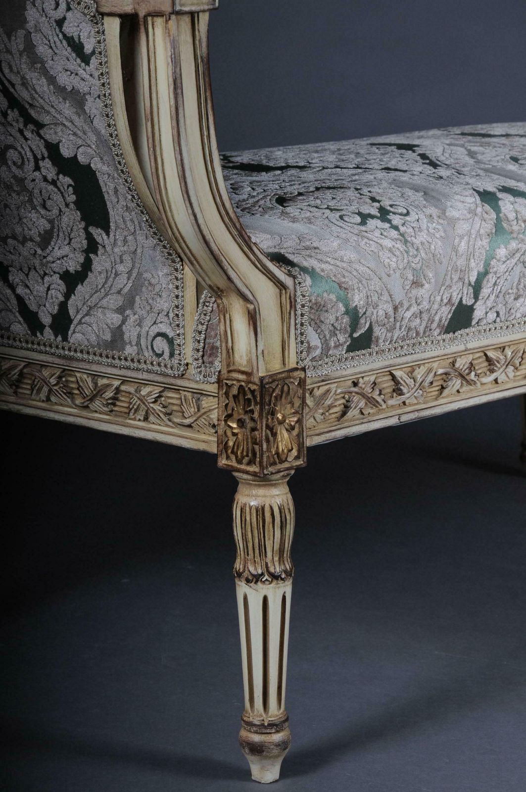 Noble French Bench, Gondola In Louis Seize XVI photo Furniture