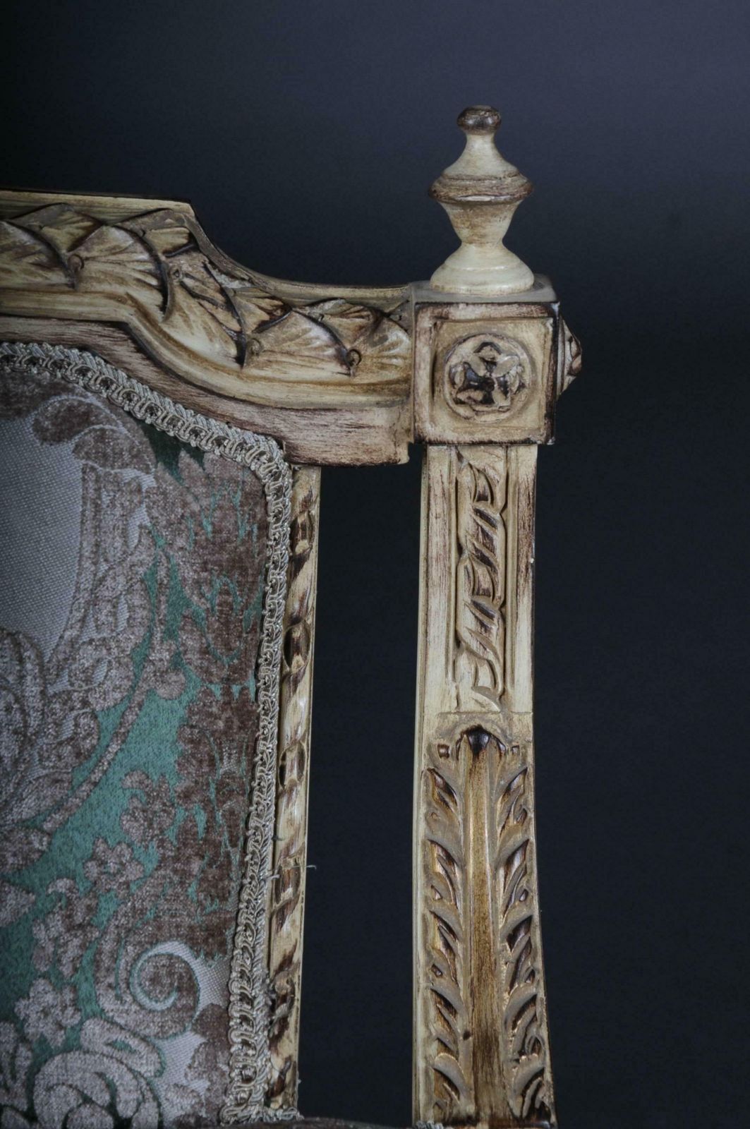 Noble French Bench, Gondola In Louis Seize XVI photo vintage