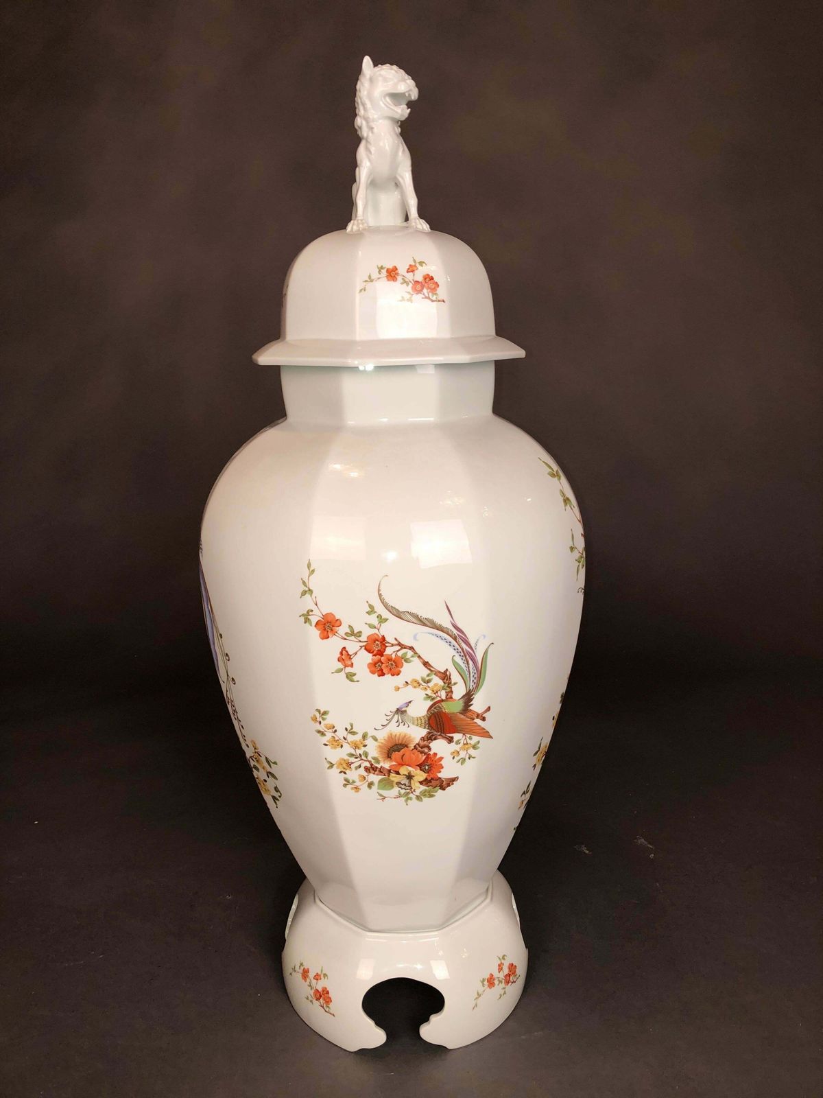 Big Ak Kaiser Olivia Porcelain 100 Cm Boden Vase Dragon Figur Um 1960 photo 1780.0