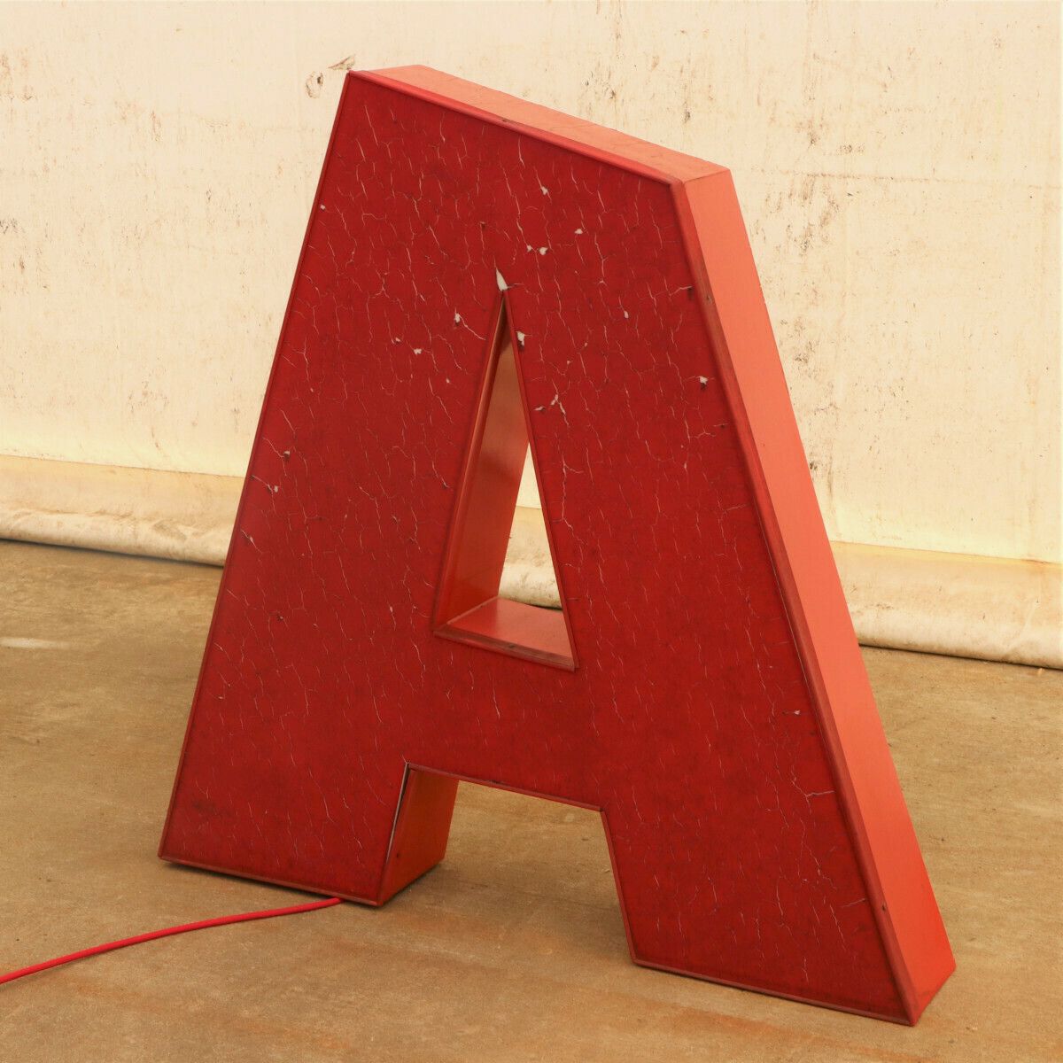 Eastern Bloc Vintage Iluminated Letter A In The Form Of A Floor Night Lamp, 1970 photo furniture