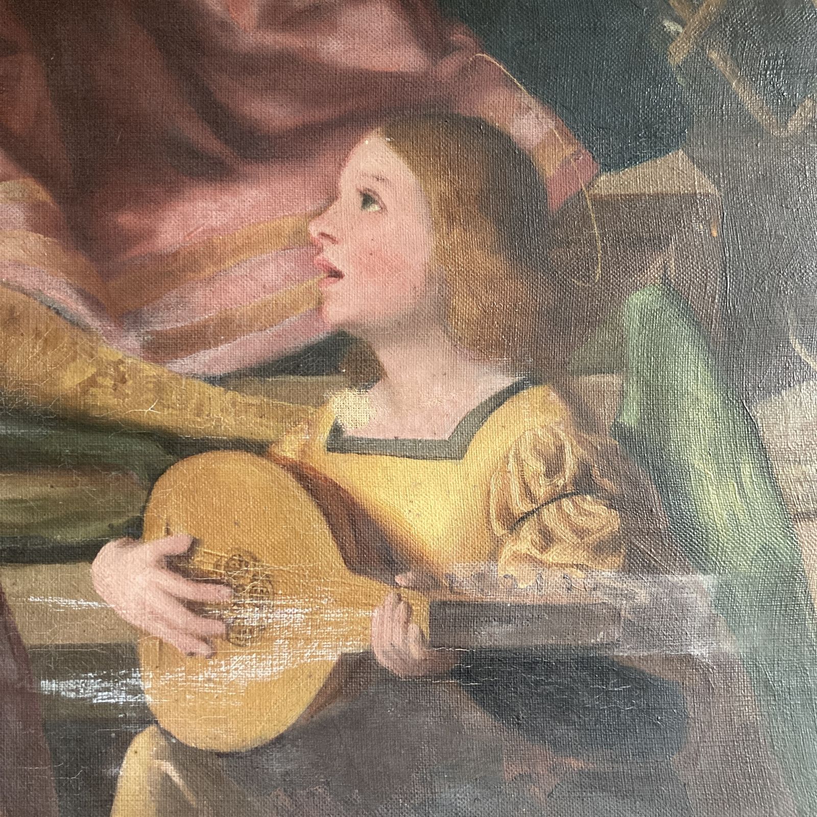 Attractive Pastel Coloured Oil On Canvas After Girolamo Dai Libri, Circa 19th Century photo vinterior