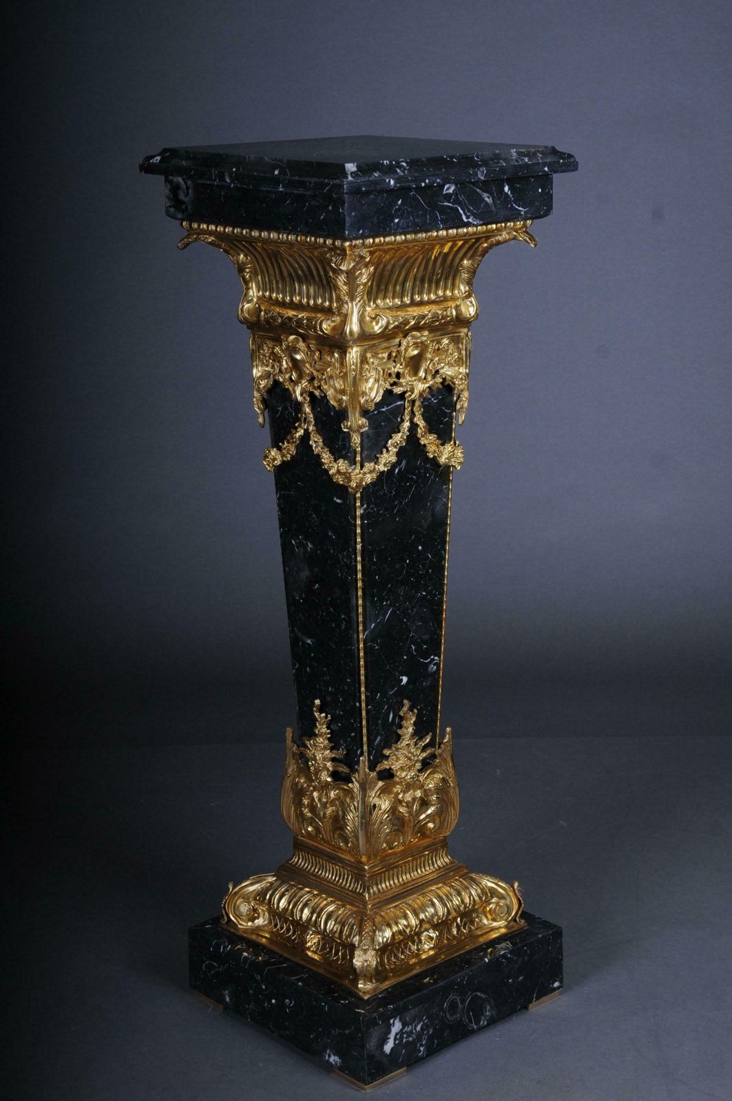 20th Century Marble Column With Bronze, Napoleon III photo for sale