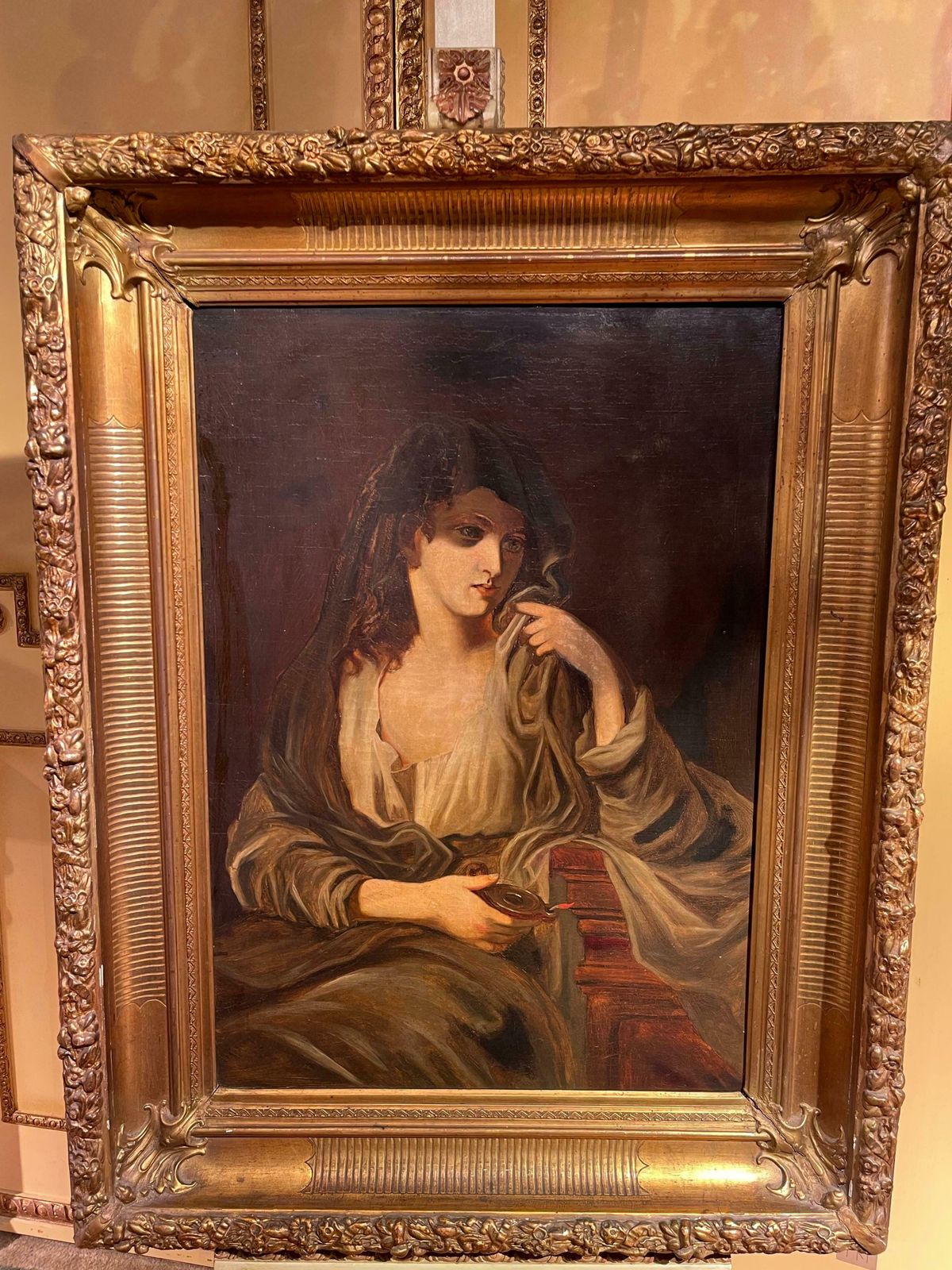 Monumental Oil On Canvas Painting  Portrait 19th Century photo 2024.0