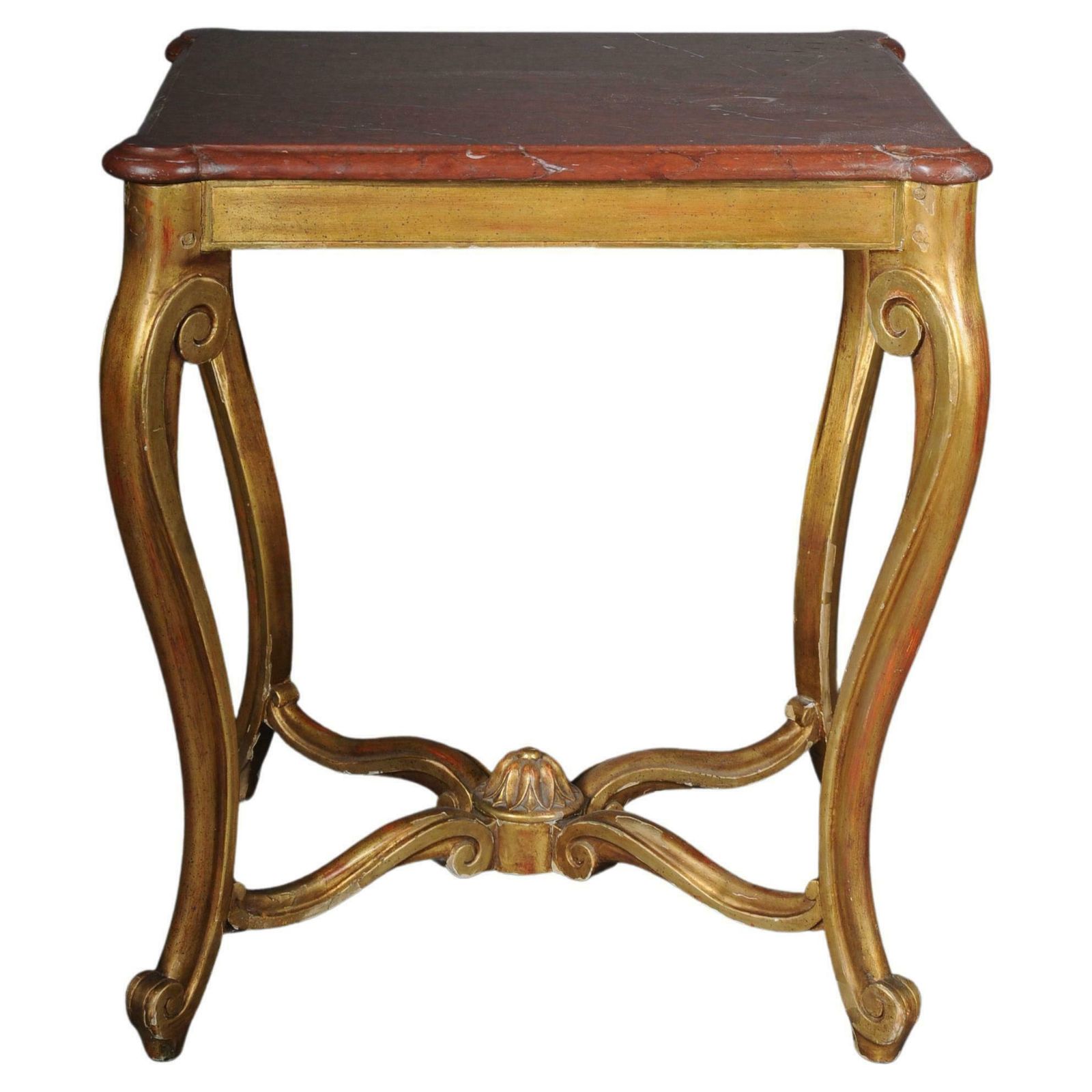 Classic French Side Table, Louis XV, Gold