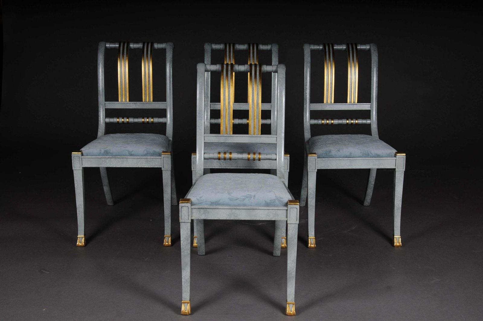 20th Century Set Of 4 Italian Designer Chairs, Wood photo for sale
