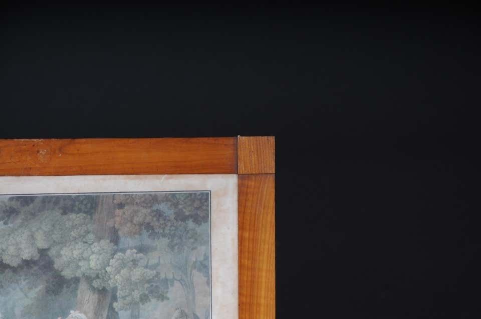 photo furniture Set Of 6 Biedermeier Paintings Steel Engravings, Circa 1820