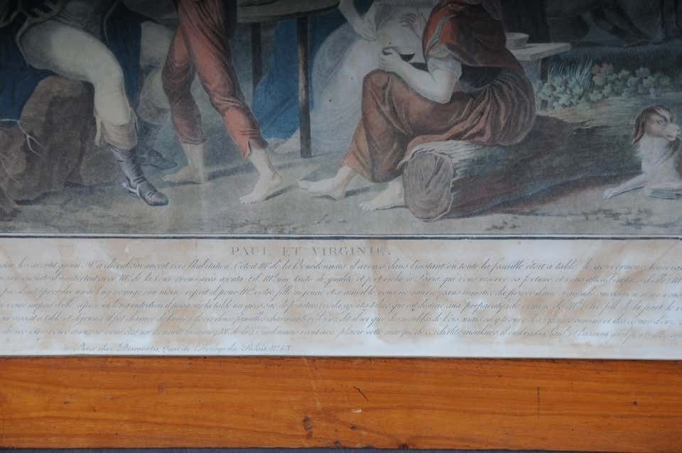 2349.0 Set Of 6 Biedermeier Paintings Steel Engravings, Circa 1820 photo
