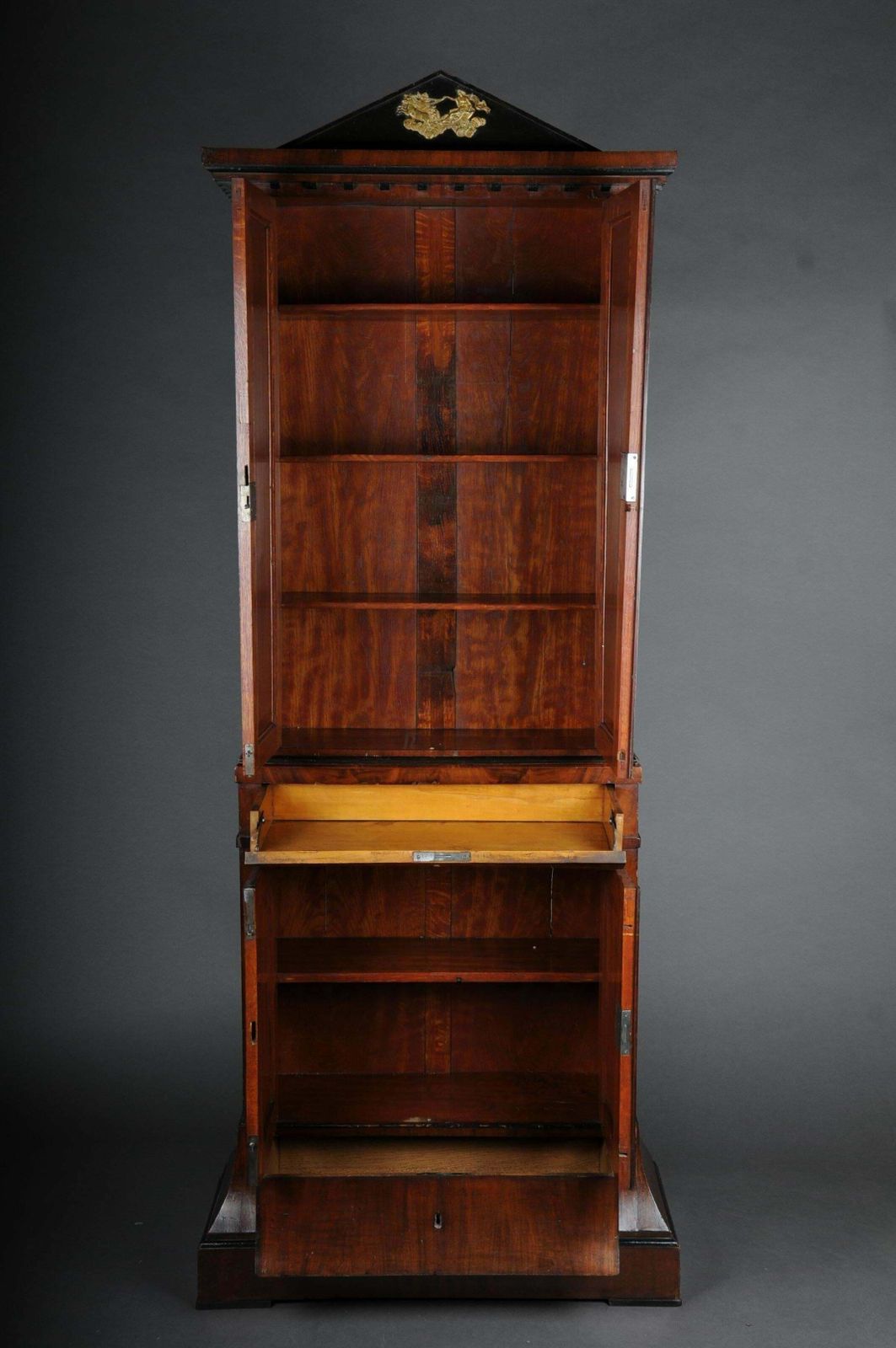 Museum Empire Cabinet / Writing Cabinet, Around 1800 photo vintage