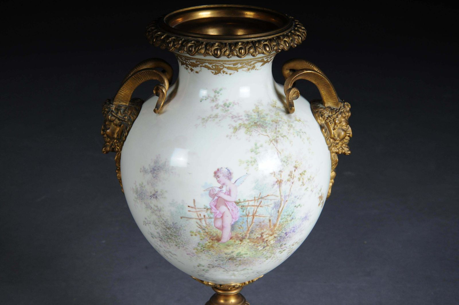Home Decor 19th Century Monumental Sèvres Pomp Vase With Bronze Mounting photo