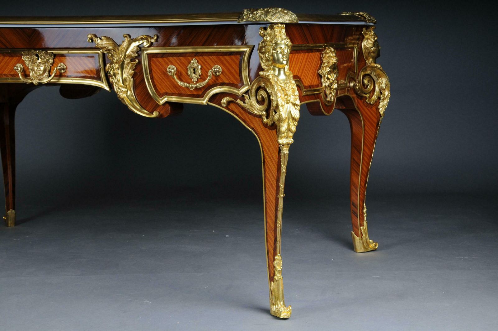 20th Century Bureau Plat Or Desk By The Model Of Andre Charles Boulle photo buy