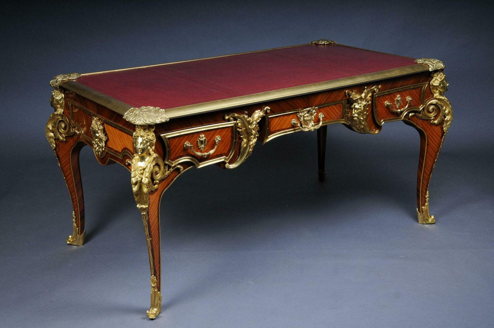 photo furniture 20th Century Bureau Plat Or Desk By The Model Of Andre Charles Boulle