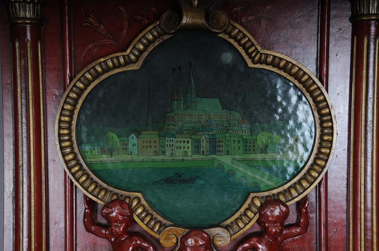 photo furniture 19th Century Exceptional Solitare Wall Decoration / Wall Covering With Painting