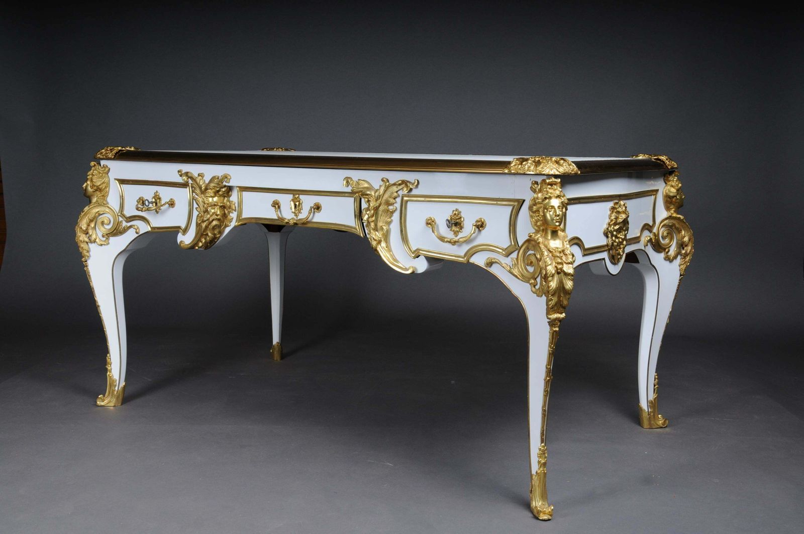 photo for sale 20th Century Bureau Plat Or Desk By The Model Of Andre Charles Boulle