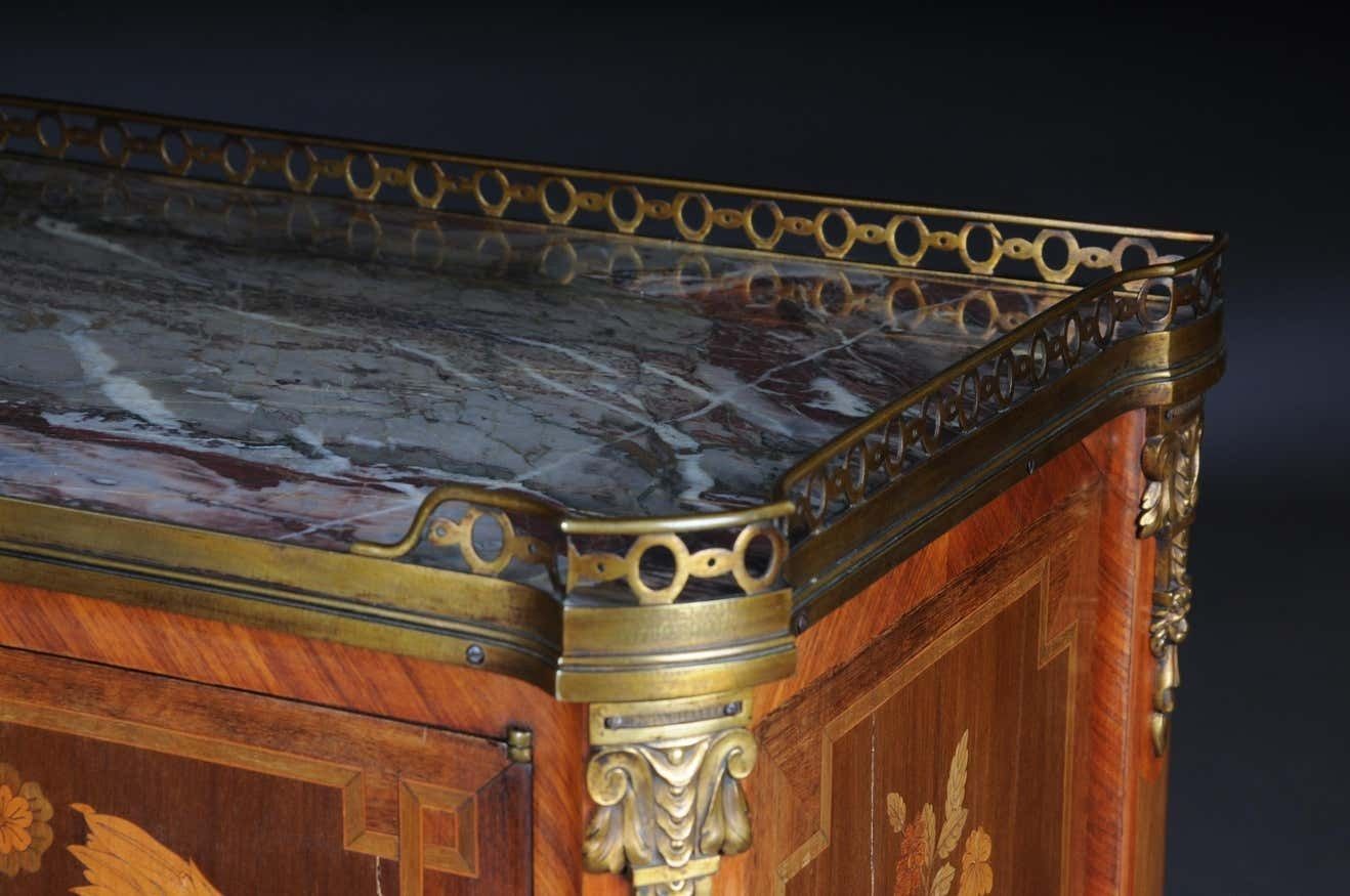 photo furniture 19th Century French Marquetry Chest Of Drawers Transition, Napoleon III, Circa 1870