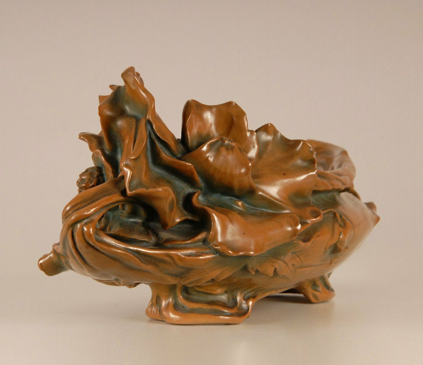 961.0 Art Nouveau Pottery Vase By George Klimt For Bernard Bloch photo