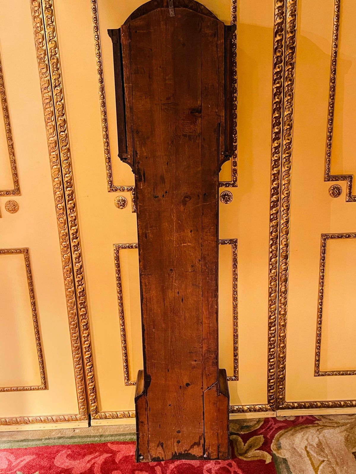 photo vintage Beautiful Antique English Grandfather Clock Oak 19th Century