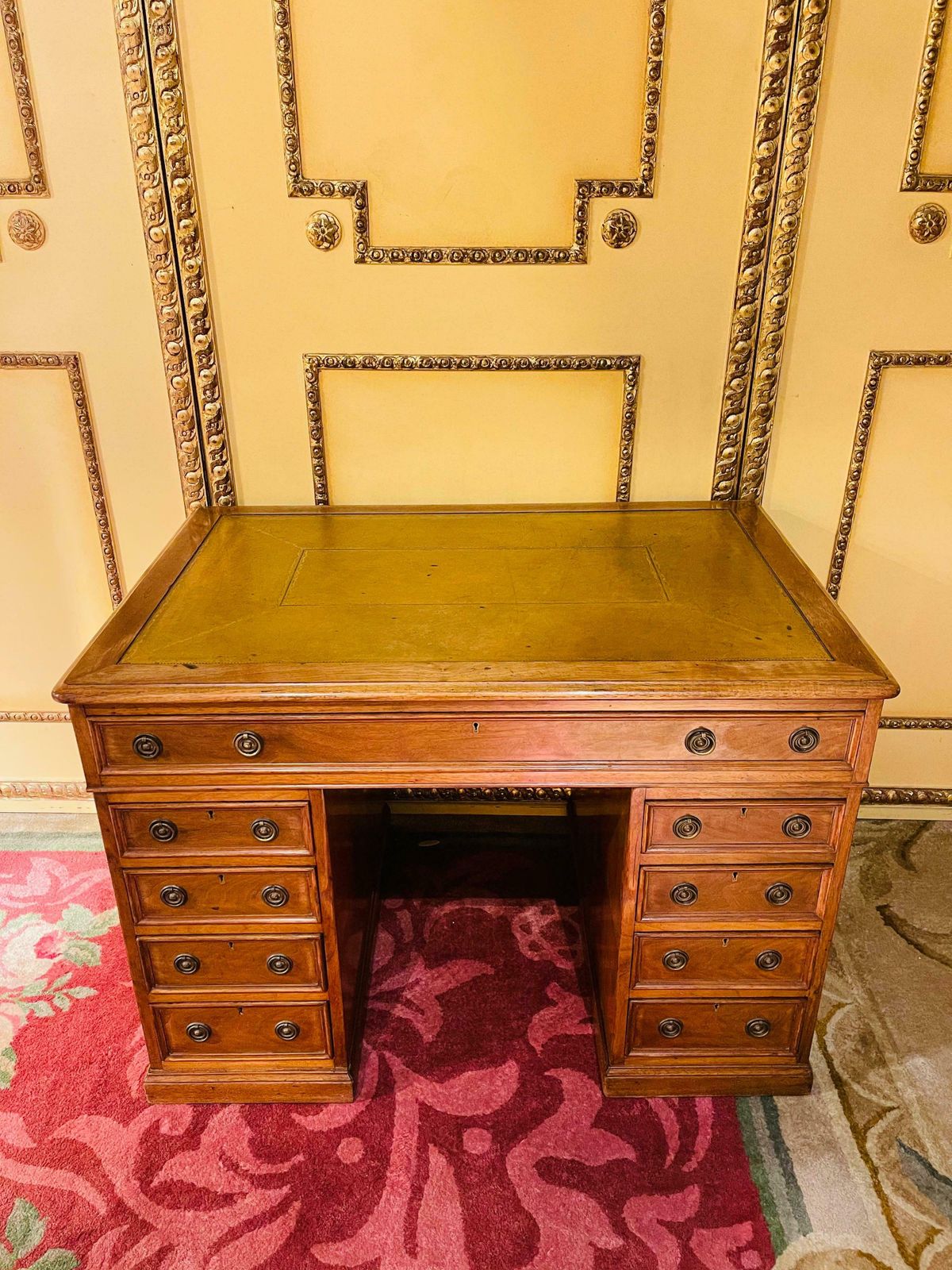 Beautiful English Desk, Light Mahogany , Early 20th Century photo furniture