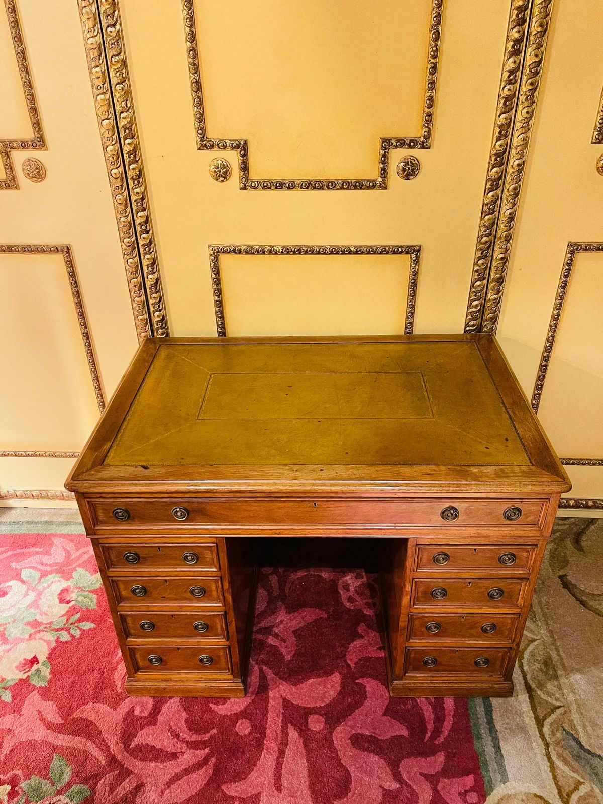 Beautiful English Desk, Light Mahogany , Early 20th Century photo for sale
