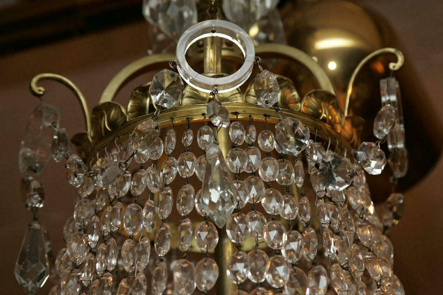 19th Century Biedermeier Basket Chandelier photo 5786.0