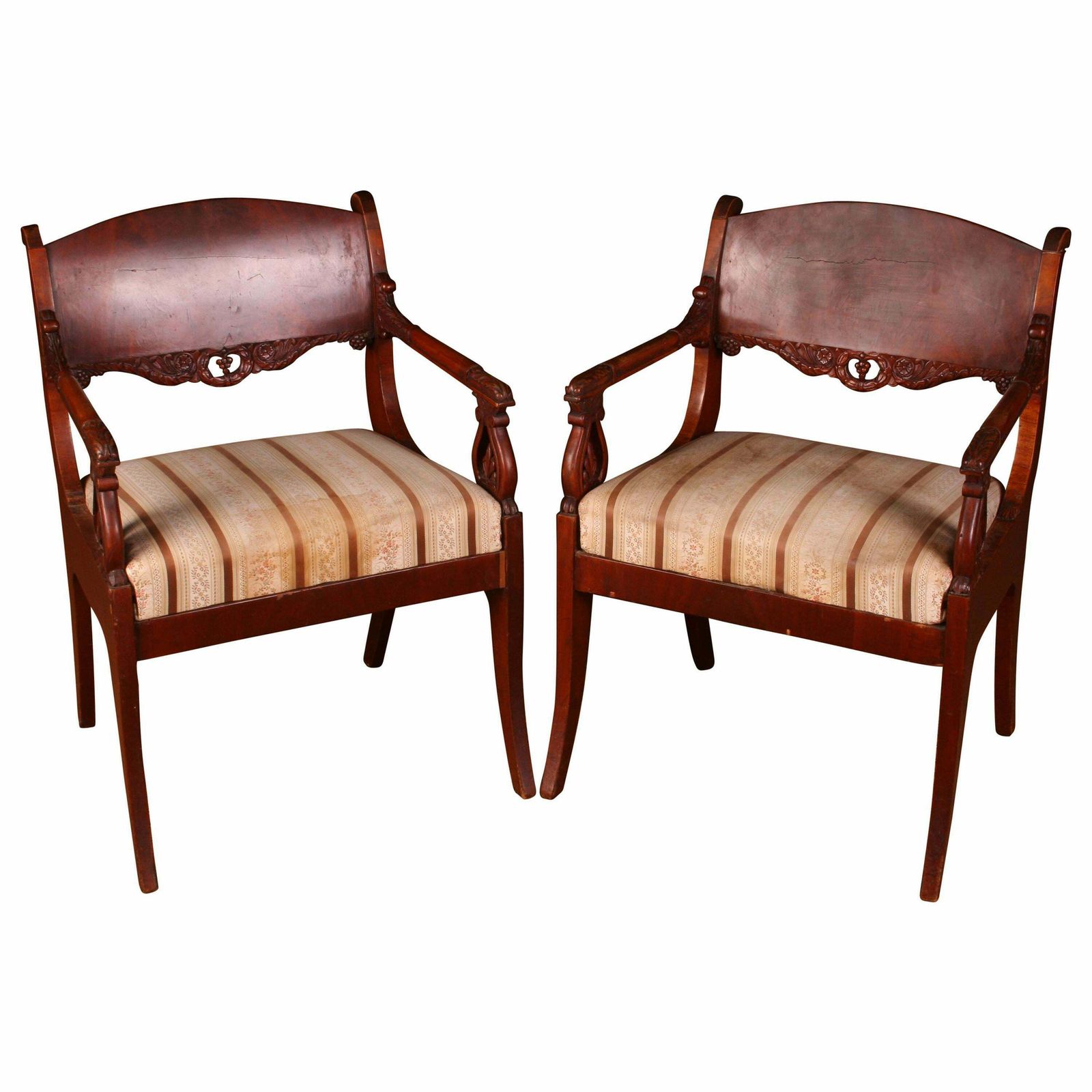 19th Century Empire Style A Russian Armchair