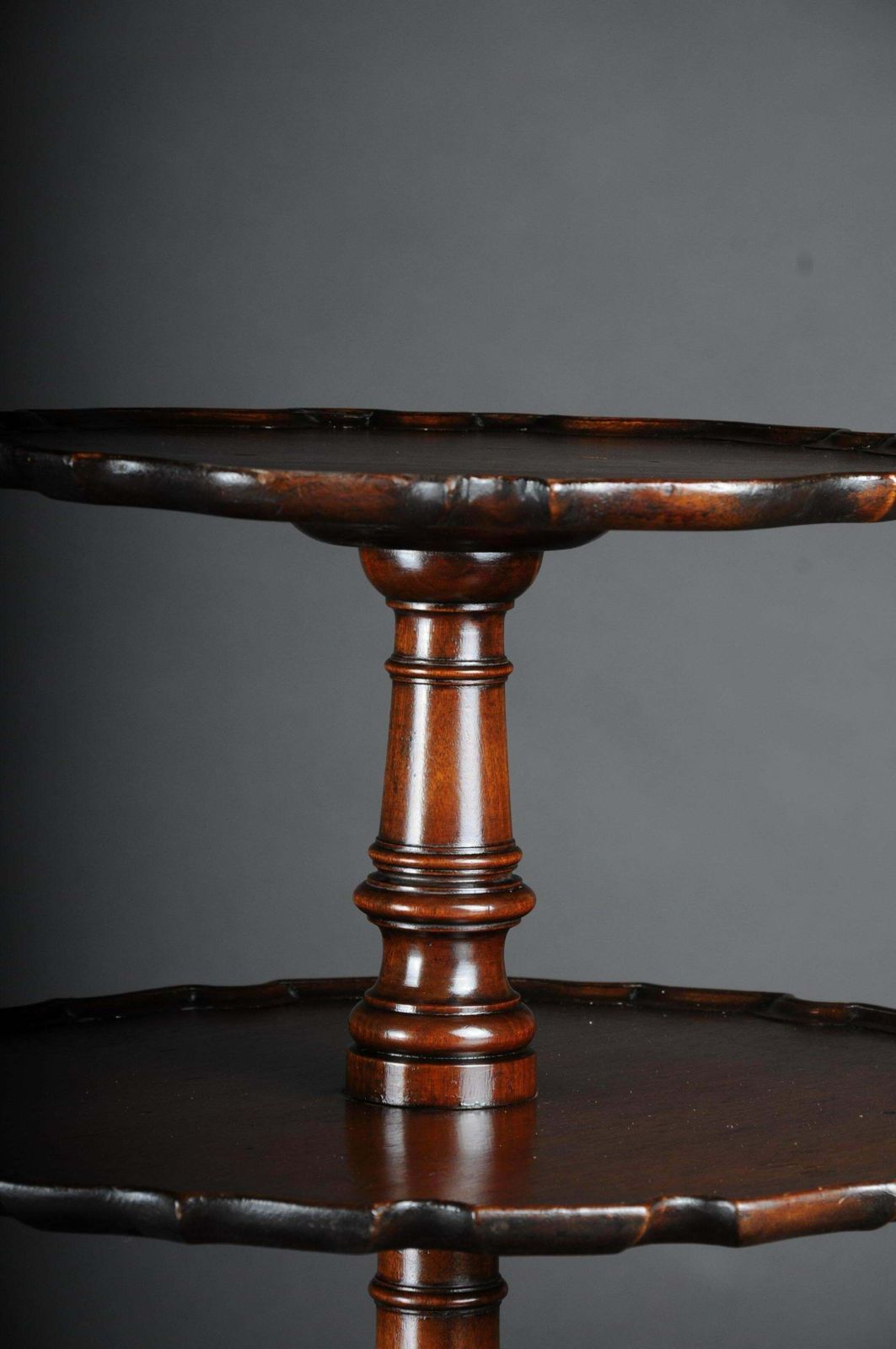 19th Century Rare English Side Table / étagère, Victorian, Mahogany photo vintage