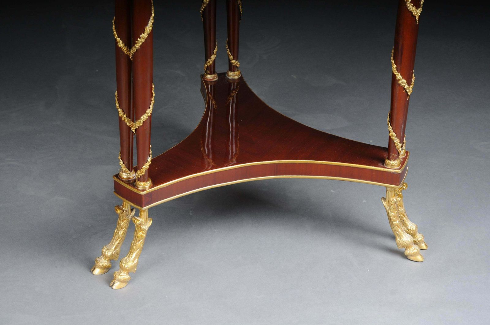 Furniture 20th Century Majestic Empire Salon Table/Gueridon, Beechwood, Marble photo