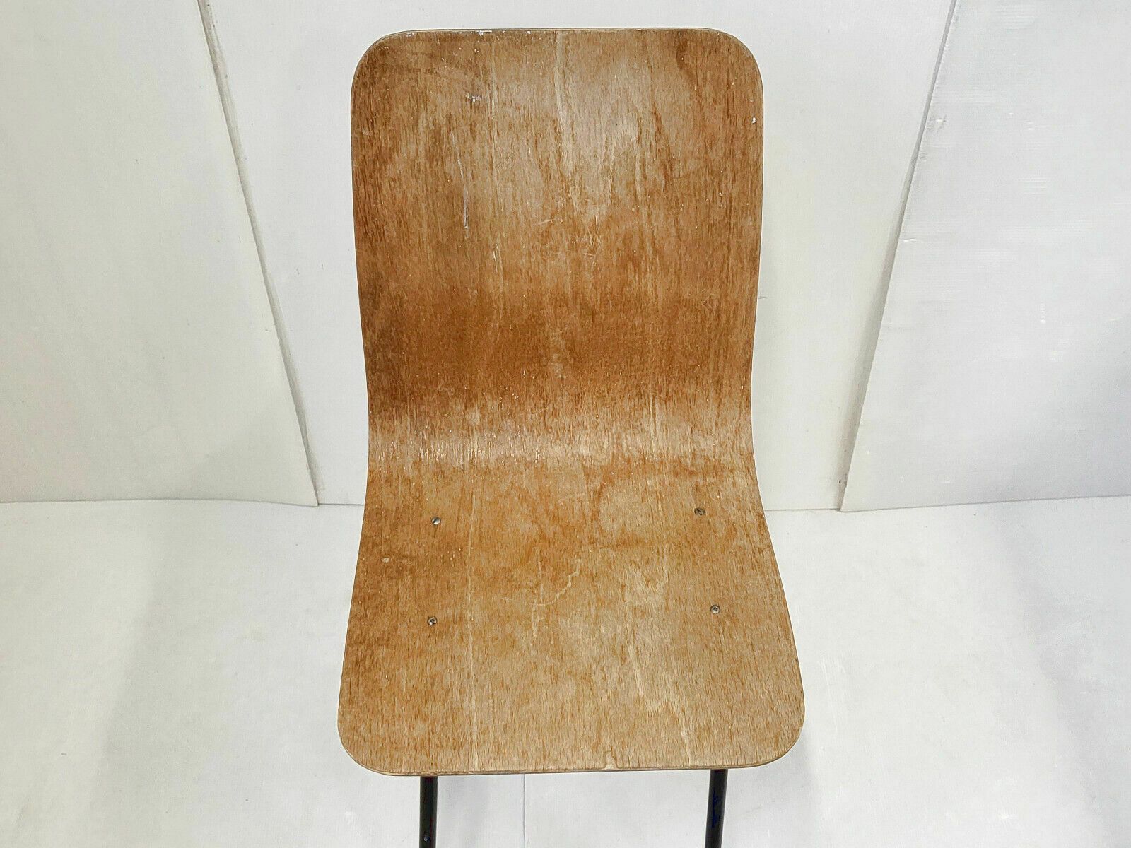 Vintage Chair 1950 Wood & Steel Dlg Jean Prouve Pierre Guariche 50s 1950s photo 730.0