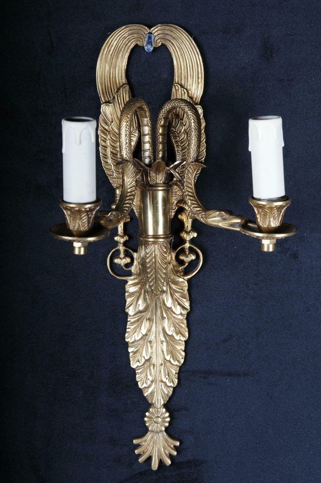 Pair Of French Bronze Wall Appliqués Or Sconces Empire Style photo furniture