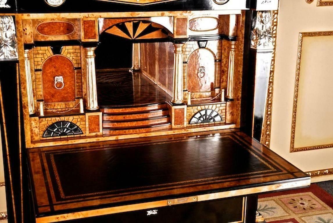 20th Century Empire Style Courtly Lion Secretaire photo 6704.0