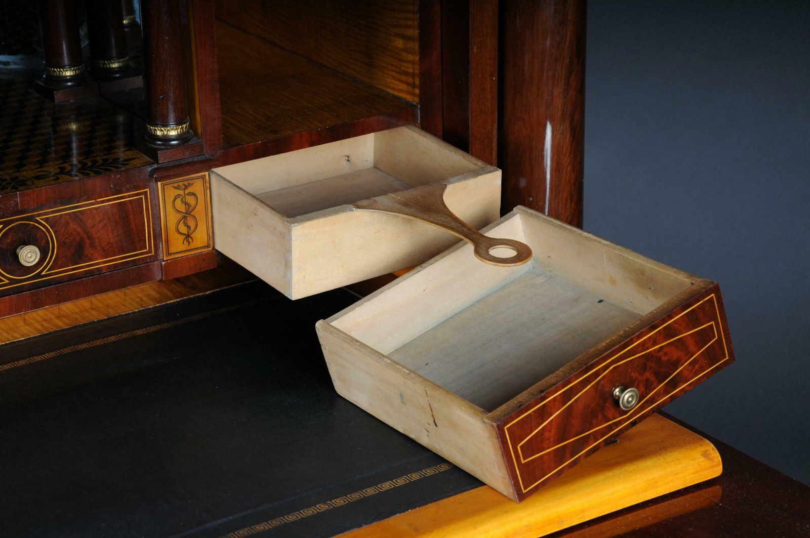 photo buy Museum Biedermeier Secretary Signed By Adolph Friedrich Voigt Circa 1825