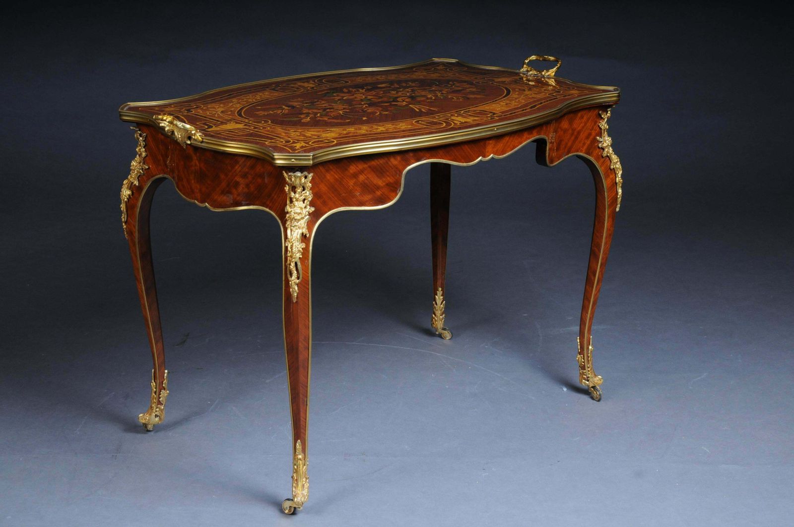 Elegant French Salon Table In Louis Quinze Style photo Furniture