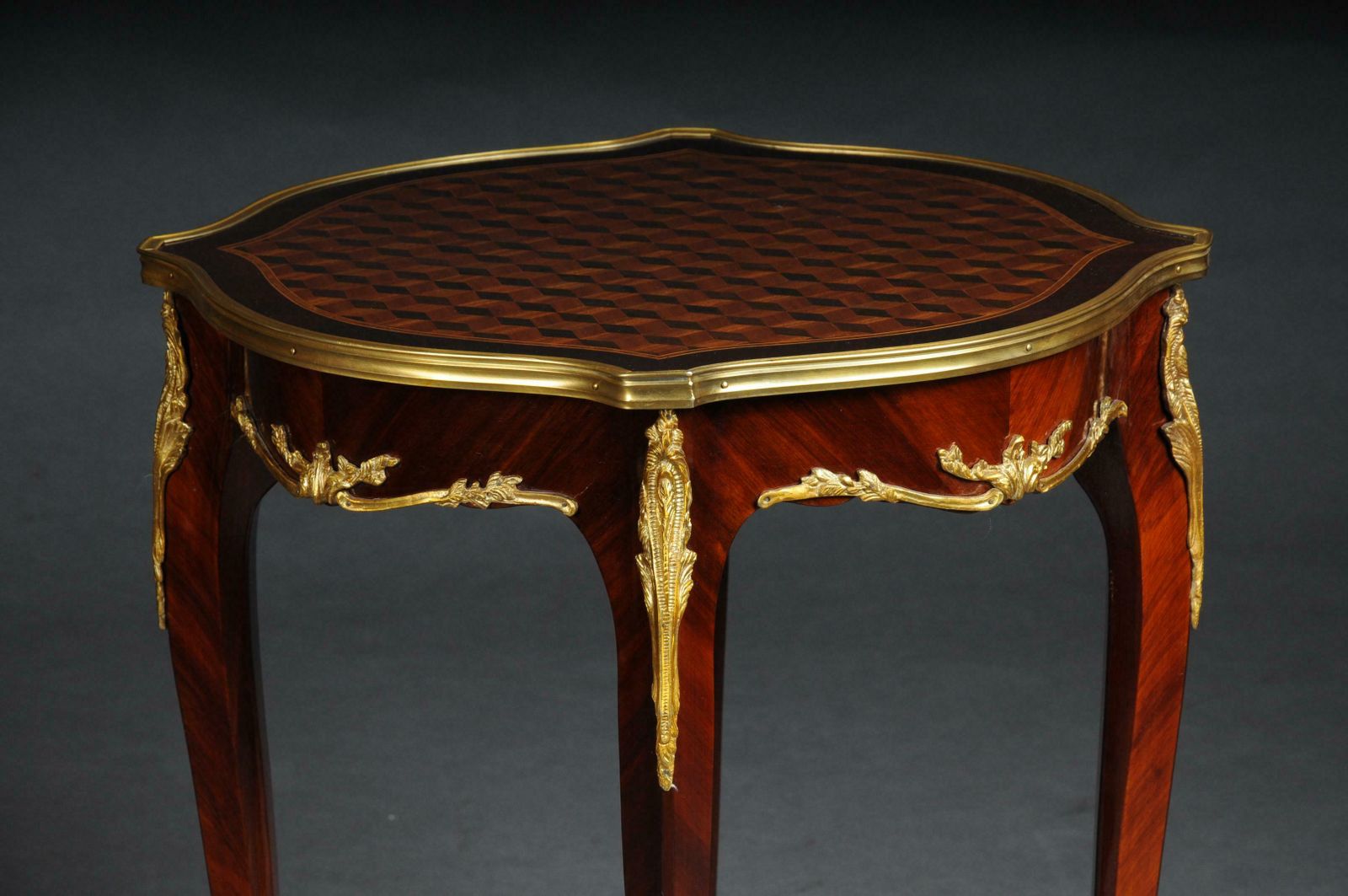 Beautiful Salon Side Table In Louis XV After F. Linke photo vinterior